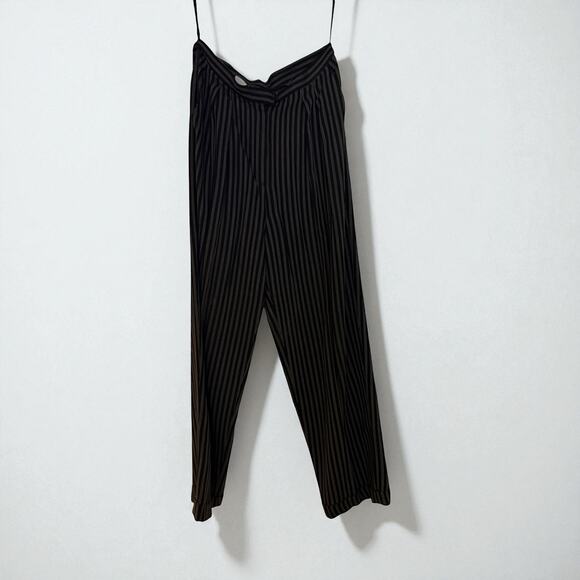 Jones New York Wide Leg Lightweight Striped Trousers. Size 12. - Picture 4 of 8